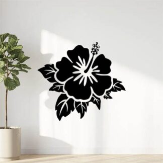 Sticker Autocollant hibiscus fleur  FLW21031