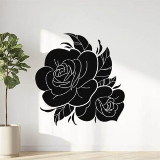 Sticker Autocollant roses fleur  FLW21032