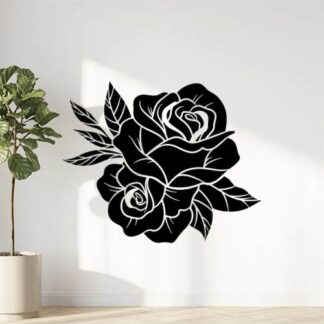 Sticker Autocollant roses fleur  FLW21039