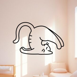sticker autocollant Animaux chat zen yoga 1 FNHHJ
