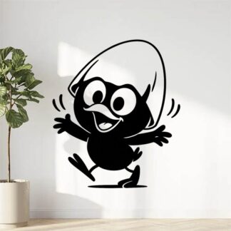 Sticker du personnage Calimero qui danse joyeusement.