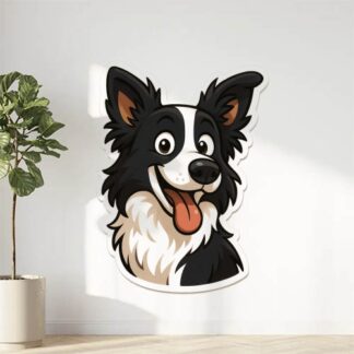 Autocollant Chien border collie rigolo décoration decostickerstore - FWZERE