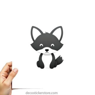 sticker autocollant renard imprimé 3 G0OGH