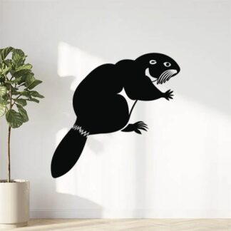 Sticker Autocollant castor animaux  G67