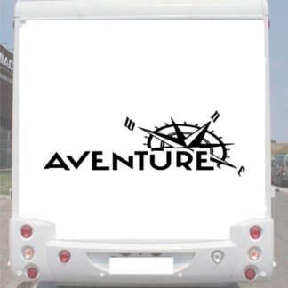 Sticker Autocollant Boussole Aventure Gauche