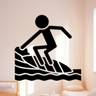 sticker autocollant surf plage mer 8 GAJ5J