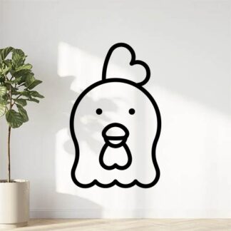 sticker autocollant animaux oiseau poule 8 GCMWN