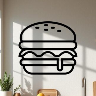 sticker autocollant hamburger nourriture restaurant 4 GCQZL