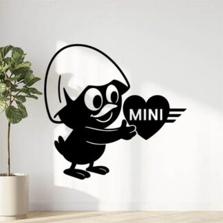 Sticker autocollant Calimero aime logo Mini décoration decostickerstore - GQXMP1