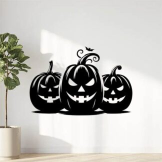 Sticker Autocollant citrouilles halloween  H09