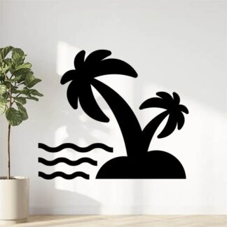 sticker autocollant cocotier arbre fruit 10 H0ZR6