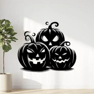 Sticker Autocollant citrouilles halloween  H12