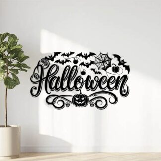 Sticker Autocollant happy halloween  H17