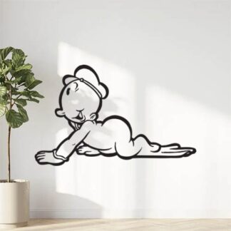 Sticker Autocollant bébé popeye hero  H2402