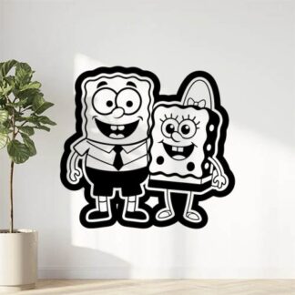 Sticker Autocollant bob eponge enfant hero  HE0902