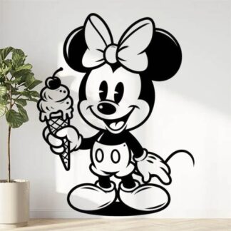 Sticker Autocollant minnie disney glace hero  HE0917