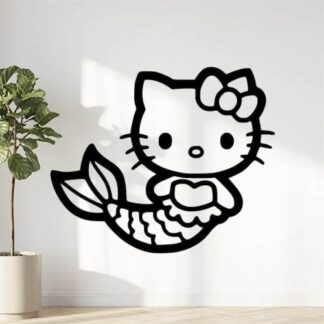 Sticker Autocollant hello kitty sirène hero  HE0924