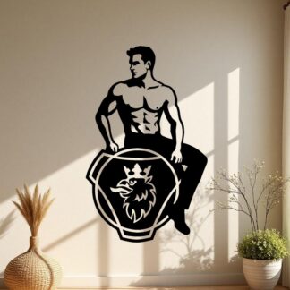 Sticker autocollant Homme sexy sur logo scania décoration decostickerstore - HNLGGL