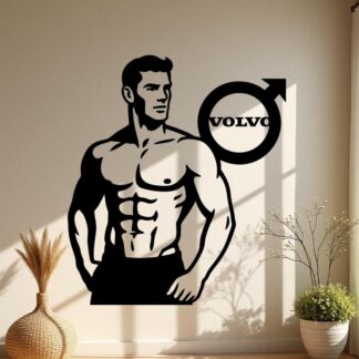 Sticker autocollant homme sexy logo Volvo décoration decostickerstore - HOFNCY