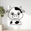 sticker autocollant animaux vache 3 HR2KN