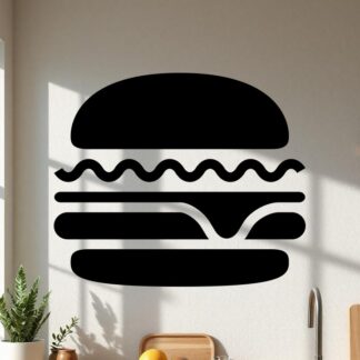 sticker autocollant hamburger nourriture restaurant 3 HXLEK
