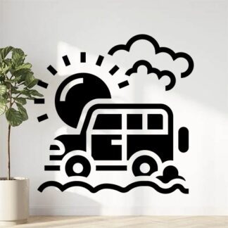 sticker autocollant Jeep silhouette 8 I1L9R