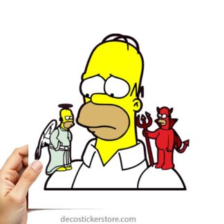 Sticker Autocollant simpsons imprimé IMP20231315