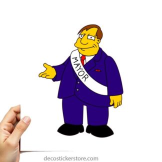 Sticker Autocollant simpsons imprimé IMP20231321