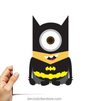 Sticker Autocollant  minion batman imprimé IMP20231412