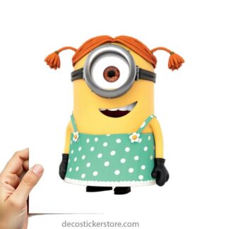 Sticker Autocollant  minion fille imprimé IMP20231418