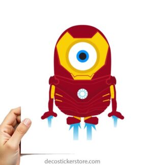 Sticker Autocollant  minion ironman imprimé IMP20231420