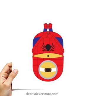 Sticker Autocollant  minion spiderman imprimé IMP20231425