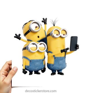 Sticker Autocollant  minion selfie imprimé IMP20231432