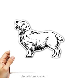 Sticker Autocollant chien  imprimé IMP2023219