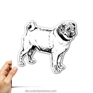 Sticker Autocollant chien  imprimé IMP2023221