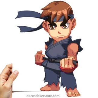 Sticker Autocollant ryu manga imprimé IMP20232328