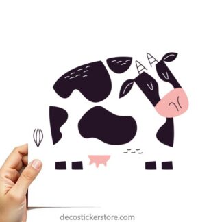 Sticker Autocollant vache animal imprimé IMP2430