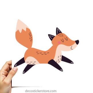 Sticker Autocollant renard animal imprimé IMP2433