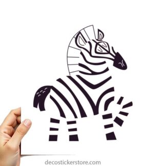 Sticker Autocollant zèbre animal imprimé IMP2435
