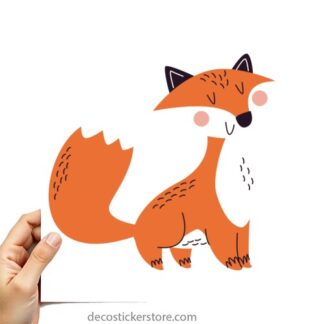 Sticker Autocollant renard animal imprimé IMP2437