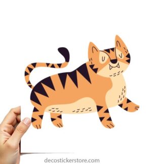 Sticker Autocollant tigre animal imprimé IMP2444
