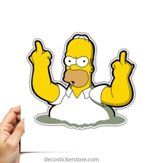 Sticker Autocollant homer simpson imprimé IMP2448