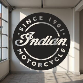Sticker autocollant moto indian rond