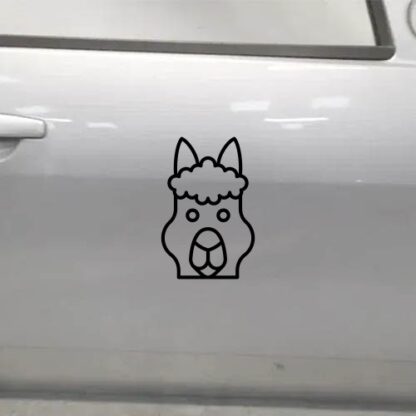 sticker autocollant animaux lama alpaga 1 J1SWB