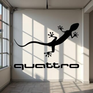 Sticker Autocollant  Audi Gecko Quattro 12