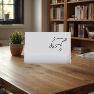 sticker autocollant MacBook yoga chat JKL5N