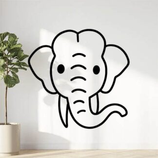 sticker autocollant animaux éléphant 6 JLSUK