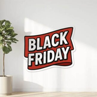Autocollant Signalétique texte "black friday" pour vitrine décoration decostickerstore - JPGH0T