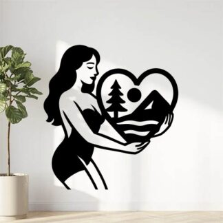 Sticker autocollant Fille sexy aime logo scenic décoration decostickerstore - JQKTV4