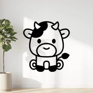 sticker autocollant animaux vache 8 JYPMM